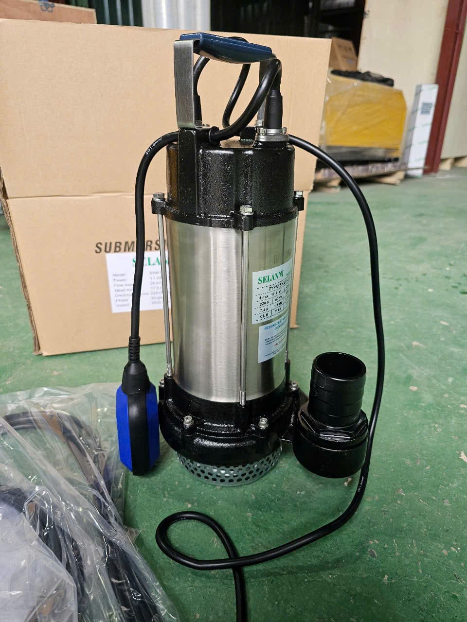 Máy bơm chìm nước thải SH27-55 (7.5kW - 380V)